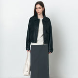 SIOT4186 Smooth Faux Leather Blouson_Black