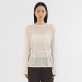 SIKN2149 String sheer Knit_Ivory