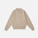 SIKN2136 Classic Collar Knit_Beige