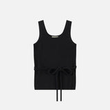 SIKN2179 Strap U-Neck Sleeveless Knit_Black