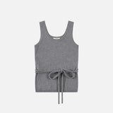 SIKN2179 Strap U-Neck Sleeveless Knit_Melange Gray