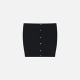 SIKN2180 Fluid Tube Top Knit_Black