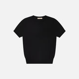 SIKN2188 Fluid Pocket Short Sleeve Knit_Black