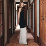 SIKN2190 Sheer Layered Knit Dress_Black