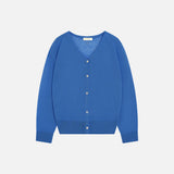 SIKN2193 Sheer Loose-Fit Knit Cardigan_Blue