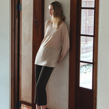 SIKN2194 Loose-Fit Natural Boatneck Knit_Beige