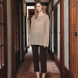 SIKN2194 Loose-Fit Natural Boatneck Knit_Beige