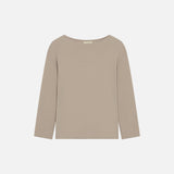 SIKN2194 Loose-Fit Natural Boatneck Knit_Beige
