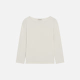 SIKN2194 Loose-Fit Natural Boatneck Knit_Ivory