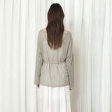 SIKN2195 Loose-Fit Openwork Boatneck Knit_Khaki