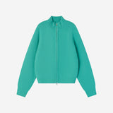 SIKN2217 Wool Blend Zip-Up Knit_Mint