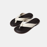 SIAC3046 Cowhide Wood-Heel Sandals_Cream