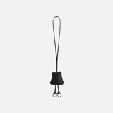 SIAC3106 Real Leather Neck Strap Keyring_Black