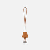 SIAC3106 Real Leather Neck Strap Keyring_Camel