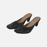 SIAC3119 Ballet Real Leather Mules_Black