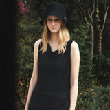 SIAC3129 Openwork Knit Bucket Hat_Black
