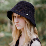 SIAC3129 Openwork Knit Bucket Hat_Black