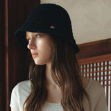 SIAC3129 Openwork Knit Bucket Hat_Black