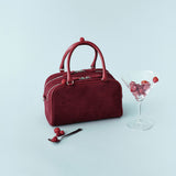 SIAC3144 Mini Puff Suede Bag_Wine