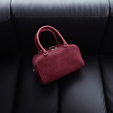 SIAC3144 Mini Puff Suede Bag_Wine