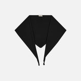 SIAC3149 Wool Knit Shawl Scarf_Black