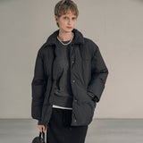 SIOT4123 Padded Half Coat_Black