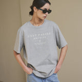 SITP5133 Archive Print Short Sleeve T-Shirt_Melange gray