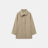 SIOT4152 High Neck Half Trench Coat_Camel Beige