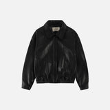 SIOT4187 Minimal Lambskin Blouson Jacket_Black