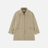 SIOT4193 Breeze Oversized Half Coat_Beige