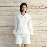 SIOT4196 Sheer Shirt Jacket_White