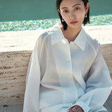 SIOT4196 Sheer Shirt Jacket_White
