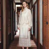 SIOT4198 Sheer Wrinkle Blouson_Cream