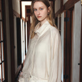 SIOT4198 Sheer Wrinkle Blouson_Cream