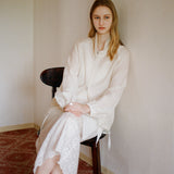 SIOT4198 Sheer Wrinkle Blouson_Cream