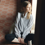 SIOT4198 Sheer Wrinkle Blouson_Light gray