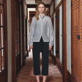 SIOT4198 Sheer Wrinkle Blouson_Light gray
