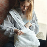 SIOT4198 Sheer Wrinkle Blouson_Light gray