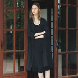SIOT4199 Breeze Shirt Robe_Black