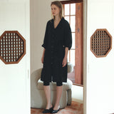 SIOT4199 Breeze Shirt Robe_Black