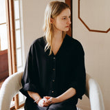 SIOT4199 Breeze Shirt Robe_Black