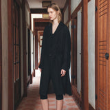 SIOT4199 Breeze Shirt Robe_Black
