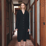 SIOT4199 Breeze Shirt Robe_Black