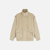 SIOT4209 Edit Suede Jacket_Ash beige