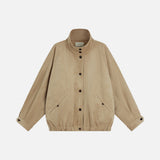 SIOT4213 Suede High-Neck Blouson_Beige