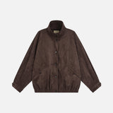 SIOT4213 Suede High-Neck Blouson_Brown