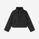 SIOT4214 Duck Down Retro Cropped Puffer_Black
