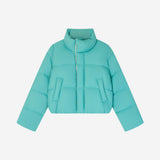 SIOT4214 Duck Down Retro Cropped Puffer_Emerald