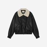 SIOT4221 Faux Shearling Blouson_Black