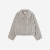 SIOT4223 Soft Shearling Fur Jacket_Gray